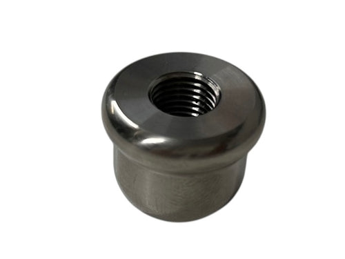 3/8-24 NF Decorative Threaded Bung / boss (stainless steel)
