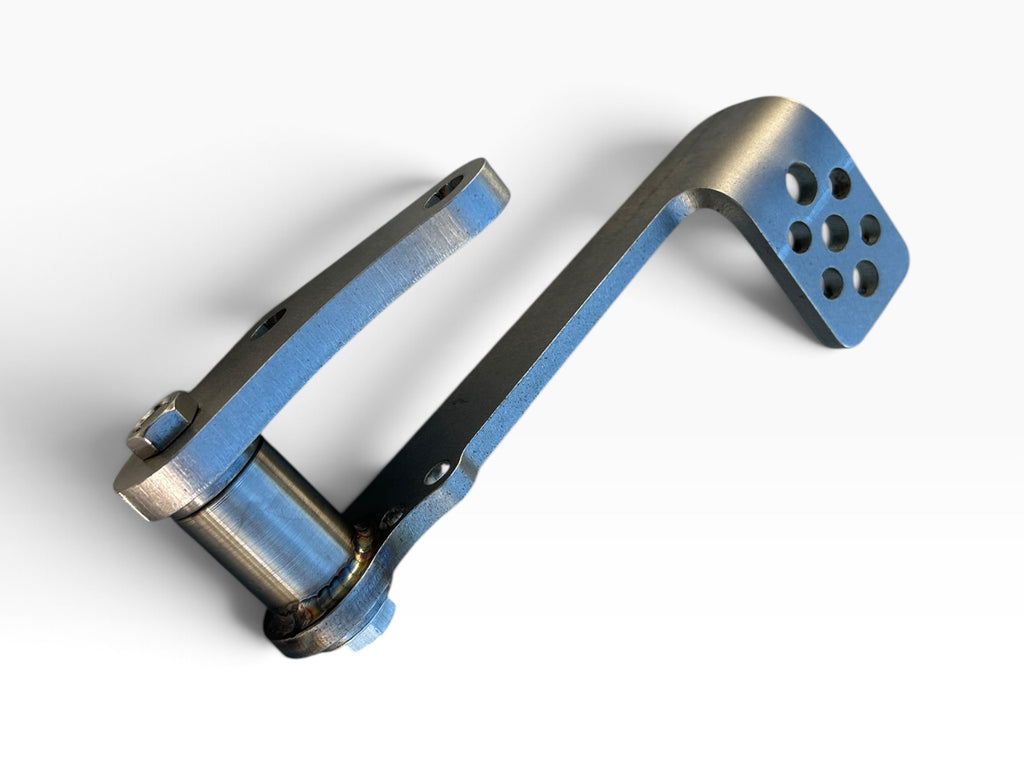 Stainless steel ARC brake pedal — view 1