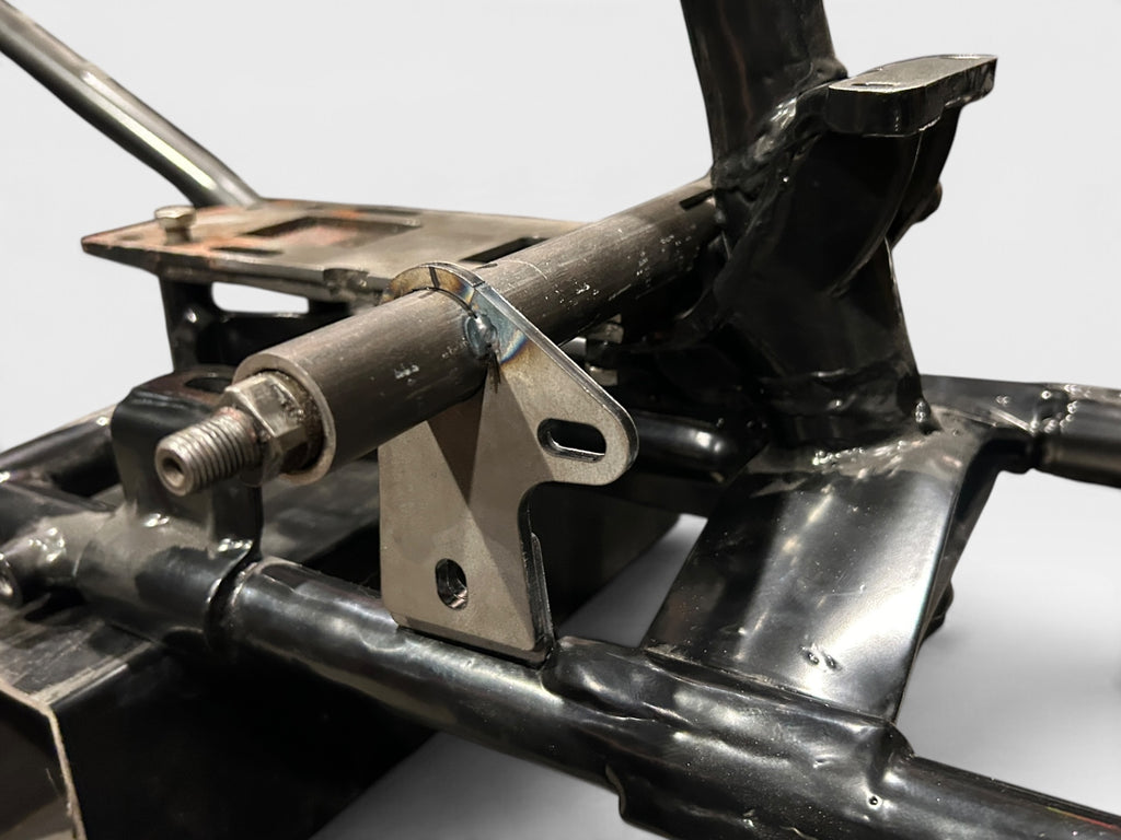 Bolt-on brake crossover tube and mounting brackets