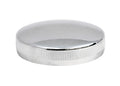 chrome metal cap on a white background