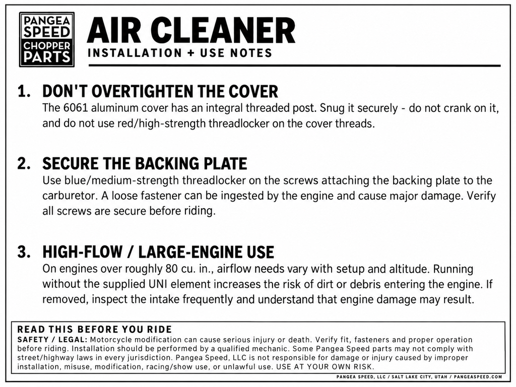 Zeppelin Air Cleaner installation and use instructions