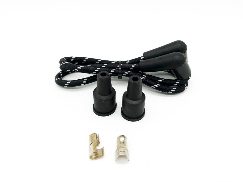 Black / Silver Spark Plug Wire Kit